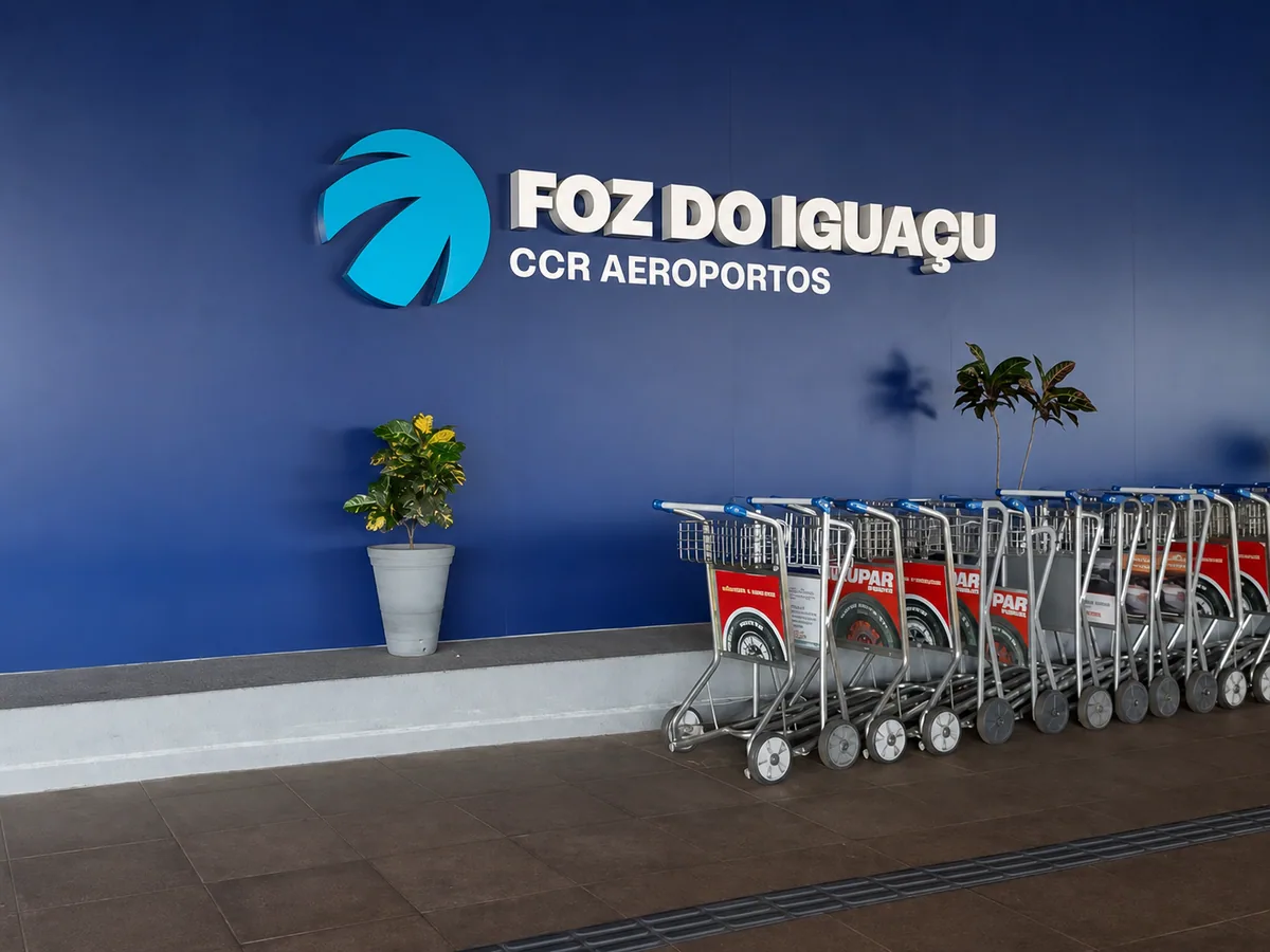 Cartel del Aeropuerto Internacional de Foz do Iguaçu